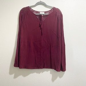 Ava & Viv Maroon Shirt